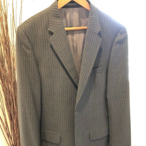 H&M Slim Fit Italian Grey Sport Coat Blazer Jacket